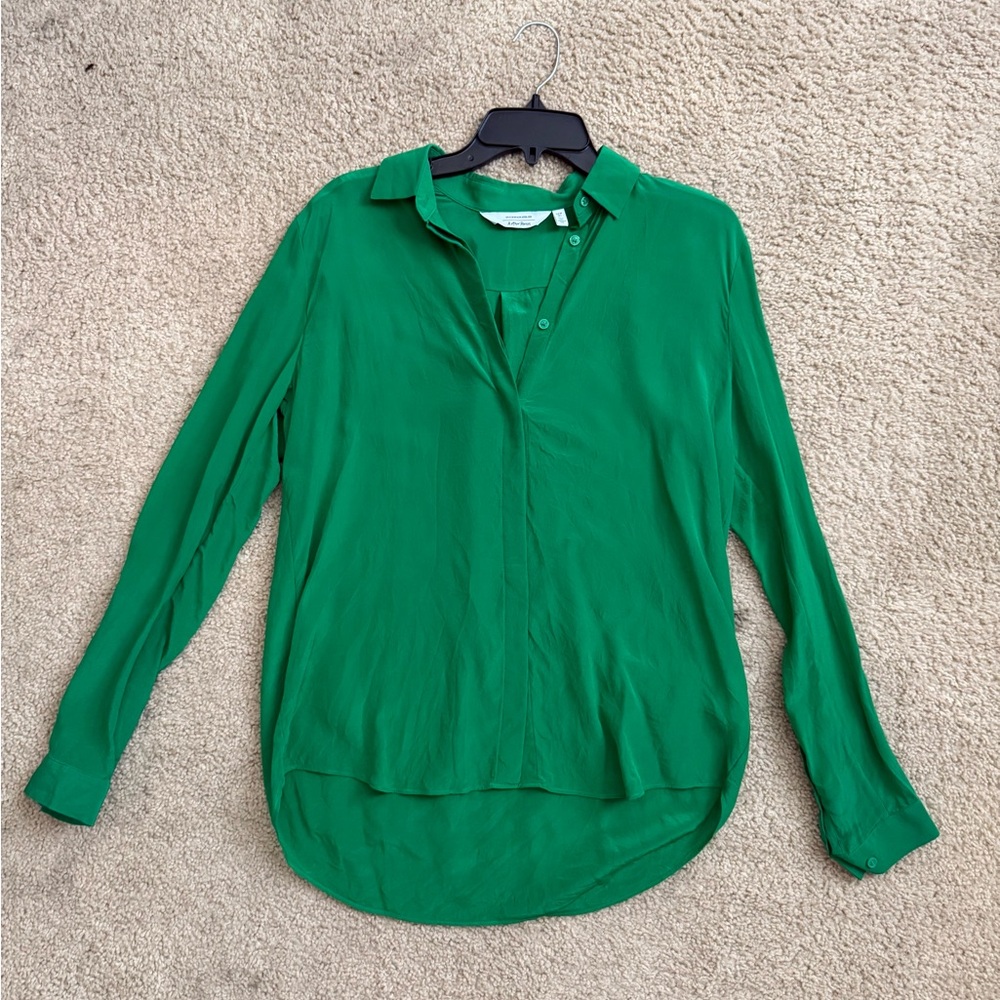 & other stories button-up silk blouse size 4